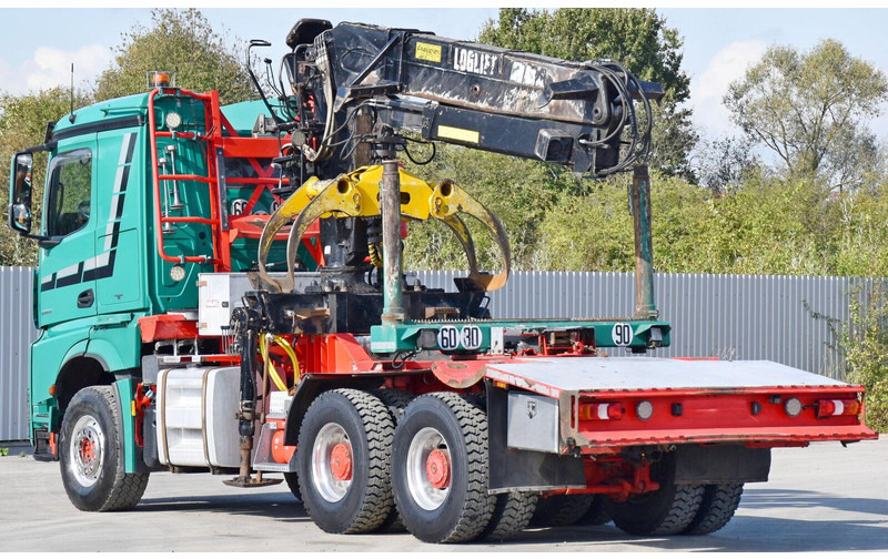Camión forestal, Camión grúa para transporte de madera Mercedes-Benz AROCS 3363 *HOLZTRANSPORTER * LOGLIFT 251S /6x4: foto 7