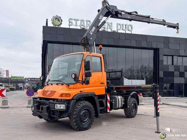 Mercedes-Benz UNIMOG U300 4x4 HIAB 122 D-3 CRANE - Camión volquete, Camión grúa: foto 1 Mercedes-Benz UNIMOG U300 4x4 HIAB 122 D-3 CRANE - Camión volquete, Camión grúa: foto 1