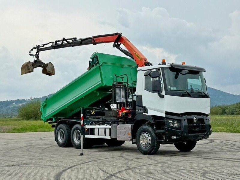 Renault C 430 *KIPPER 5,10 m + PK 16001 - K B* 6x4 - Camión volquete, Camión grúa: foto 2 Renault C 430 *KIPPER 5,10 m + PK 16001 - K B* 6x4 - Camión volquete, Camión grúa: foto 2