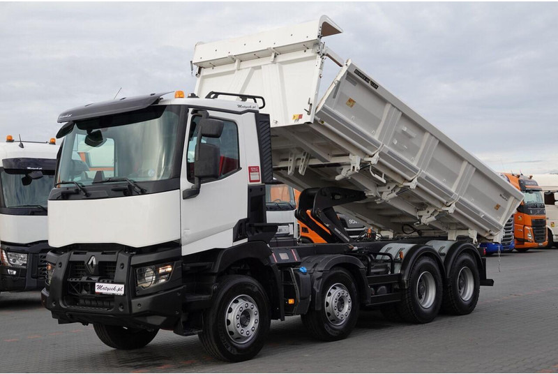 Renault C 460 / 8x4 / WYWROTKA / HYDROBURTA / BORDMATIC / EURO 6 / OPONY - Camión volquete: foto 1 Renault C 460 / 8x4 / WYWROTKA / HYDROBURTA / BORDMATIC / EURO 6 / OPONY - Camión volquete: foto 1