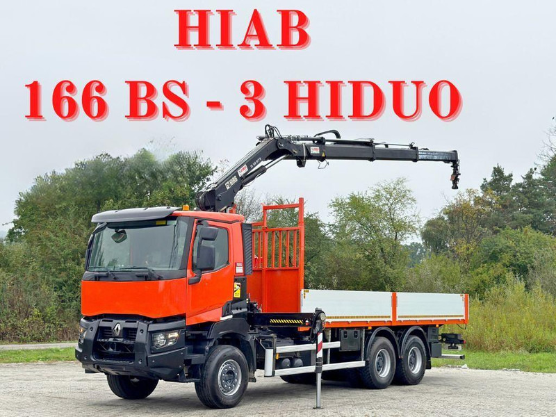 Renault K 380 * HIAB 166 BS-3 HIDUO + FUNK* 6x4 - Camión volquete, Camión grúa: foto 1 Renault K 380 * HIAB 166 BS-3 HIDUO + FUNK* 6x4 - Camión volquete, Camión grúa: foto 1
