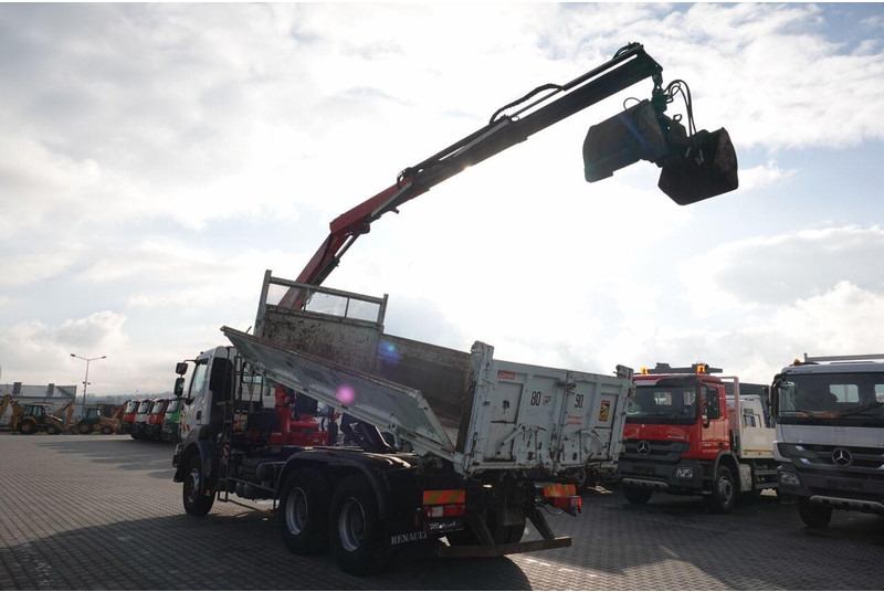 Renault KERAX 410 / 6x4 / WYWROTKA + HDS FASSI F150 / HYDROBURTA / BORDM - Camión volquete, Camión grúa: foto 3 Renault KERAX 410 / 6x4 / WYWROTKA + HDS FASSI F150 / HYDROBURTA / BORDM - Camión volquete, Camión grúa: foto 3