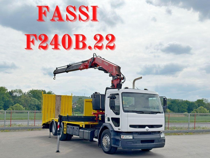 Renault PREMIUM 320 * FASSI F240B.22 + FUNK* TOP - Grua de remolque autos: foto 1 Renault PREMIUM 320 * FASSI F240B.22 + FUNK* TOP - Grua de remolque autos: foto 1