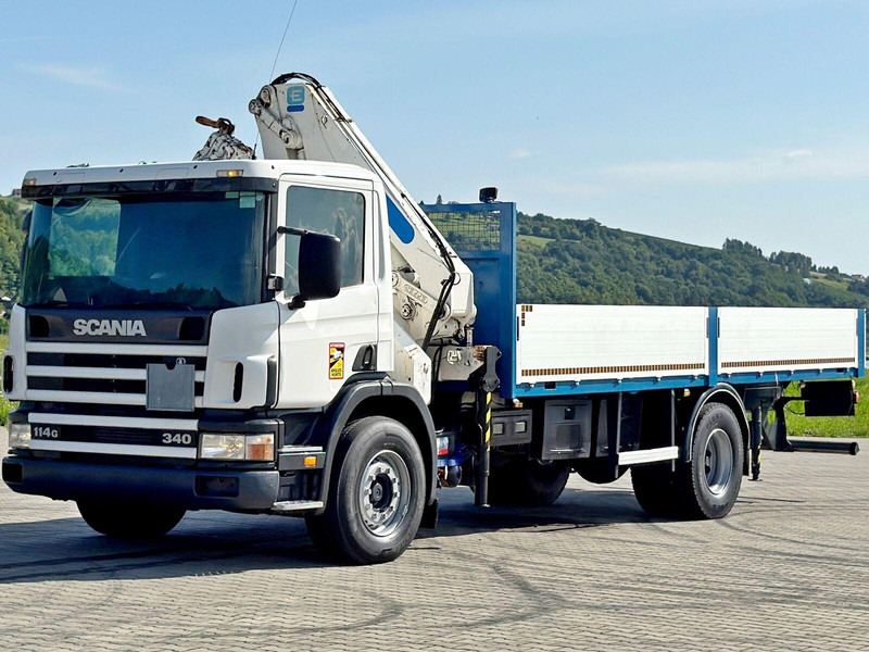 Scania 114 G 340 * PRITSCHE 7,00m * EFFER 210 3S + FUNK - Camión caja abierta, Camión grúa: foto 3 Scania 114 G 340 * PRITSCHE 7,00m * EFFER 210 3S + FUNK - Camión caja abierta, Camión grúa: foto 3