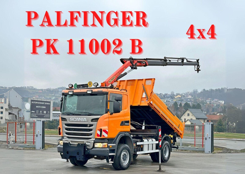Scania G360 Kipper 4,10m *PK 11002 B + FUNK *4x4 - Camión volquete, Camión grúa: foto 1 Scania G360 Kipper 4,10m *PK 11002 B + FUNK *4x4 - Camión volquete, Camión grúa: foto 1