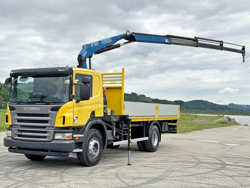 Scania P 270 * FASSI F110A.23 + FUNK * TOPZUSTAND - Camión caja abierta, Camión grúa: foto 2 Scania P 270 * FASSI F110A.23 + FUNK * TOPZUSTAND - Camión caja abierta, Camión grúa: foto 2
