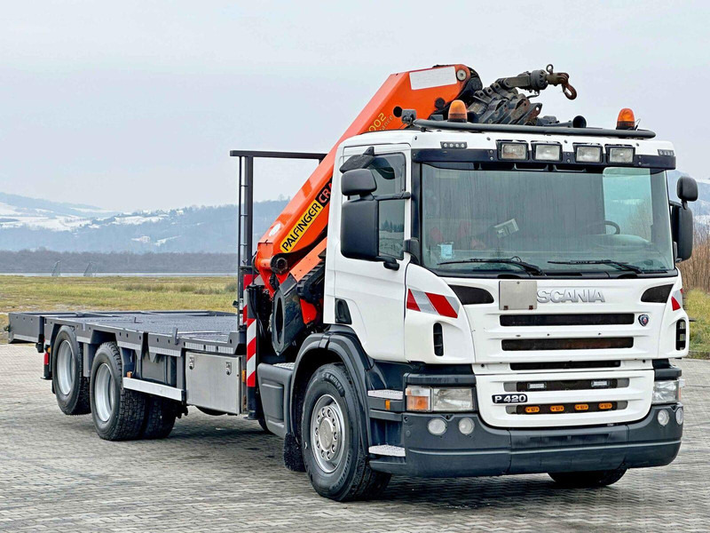 Scania P 420* PLATFORM 6,80m * PK 29002+FUNK * TOP - Camión caja abierta, Camión grúa: foto 4 Scania P 420* PLATFORM 6,80m * PK 29002+FUNK * TOP - Camión caja abierta, Camión grúa: foto 4