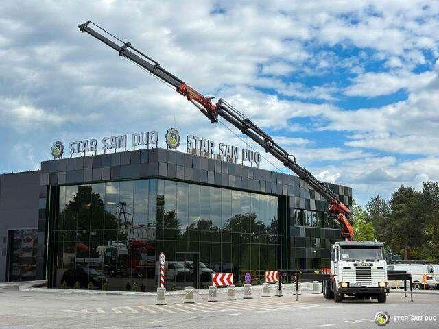 Scania R143 HL 6x2 PALFINGER PK44002 Crane Kran - Camión caja abierta, Camión grúa: foto 1 Scania R143 HL 6x2 PALFINGER PK44002 Crane Kran - Camión caja abierta, Camión grúa: foto 1