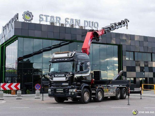 Scania R580 8x4 HMF 5020-K6, JOAB L20 5200AK Hooklift - Camión multibasculante, Camión grúa: foto 3 Scania R580 8x4 HMF 5020-K6, JOAB L20 5200AK Hooklift - Camión multibasculante, Camión grúa: foto 3