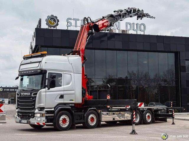 Scania R730 8x2 Fassi F990 Fly Jib 30m Crane Euro 6 - Camión caja abierta, Camión grúa: foto 1 Scania R730 8x2 Fassi F990 Fly Jib 30m Crane Euro 6 - Camión caja abierta, Camión grúa: foto 1