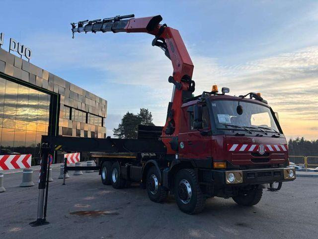 Camión caja abierta, Camión grúa Tatra T815 8x8 PALFINGER PK 74002 Crane Kran: foto 10