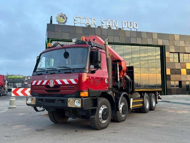 Camión caja abierta, Camión grúa Tatra T815 8x8 PALFINGER PK 74002 Crane Kran: foto 11