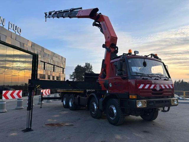 Camión caja abierta, Camión grúa Tatra T815 8x8 PALFINGER PK 74002 Crane Kran: foto 17