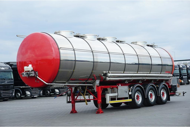 Wielton SOMMER / CYSTERNA SPOZYWCZA / 28 374 LITRÓW / 4 KOMOROWA / WEBAS - Semirremolque cisterna: foto 1 Wielton SOMMER / CYSTERNA SPOZYWCZA / 28 374 LITRÓW / 4 KOMOROWA / WEBAS - Semirremolque cisterna: foto 1