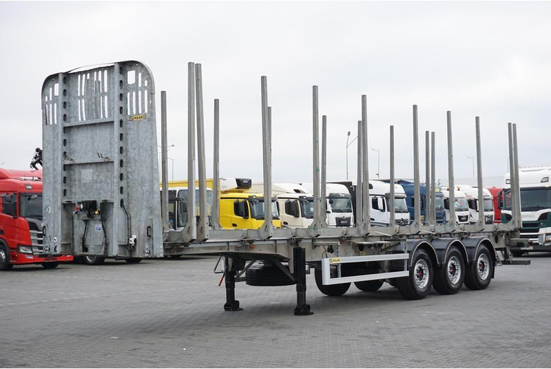 Zaslaw KŁONICOWA / DO DREWNA / WAGA 6 400 KG / OŚ PODNOSZONA - Remolque maderero: foto 2 Zaslaw KŁONICOWA / DO DREWNA / WAGA 6 400 KG / OŚ PODNOSZONA - Remolque maderero: foto 2