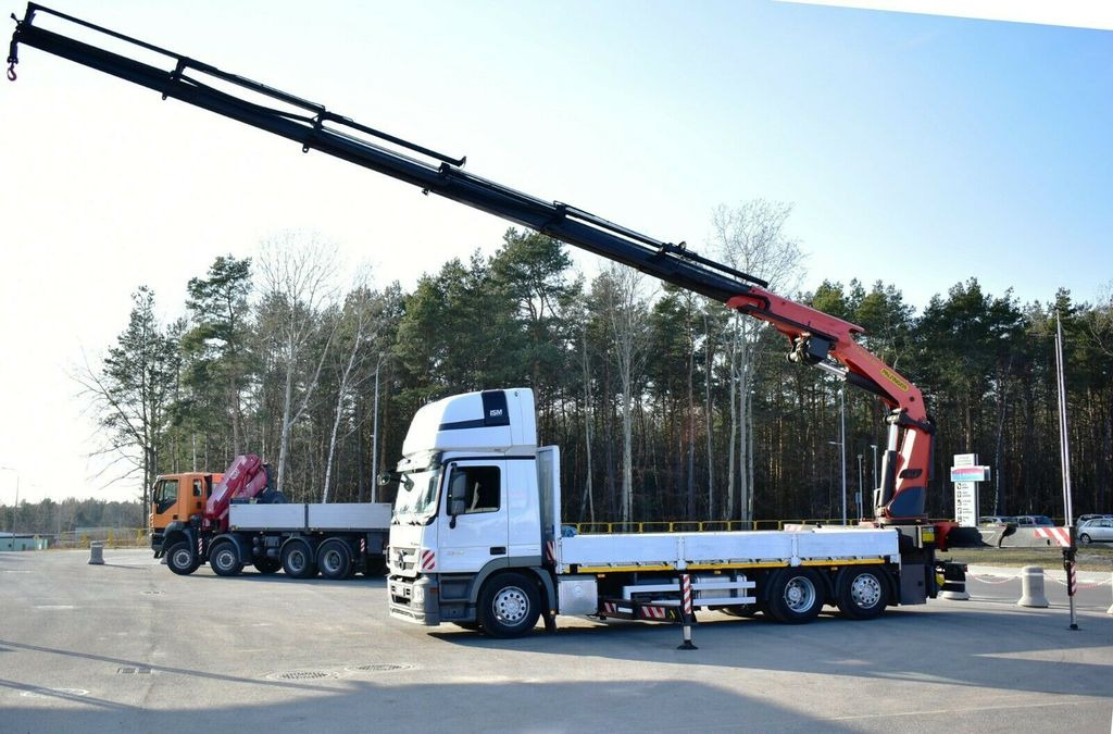 Camión grúa, Camión caja abierta Mercedes-Benz Actros 2546 6x2 Palfinger PK 53002 Crane Kran: foto 6