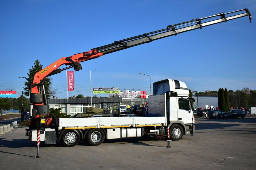 Camión grúa, Camión caja abierta Mercedes-Benz Actros 2546 6x2 Palfinger PK 53002 Crane Kran: foto 15