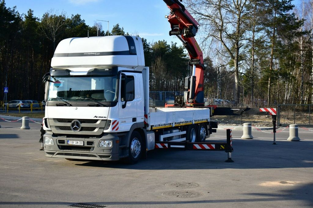 Camión grúa, Camión caja abierta Mercedes-Benz Actros 2546 6x2 Palfinger PK 53002 Crane Kran: foto 8