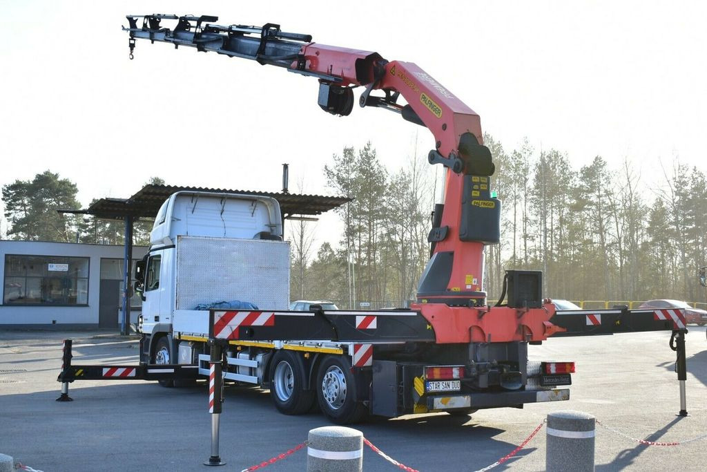 Camión grúa, Camión caja abierta Mercedes-Benz Actros 2546 6x2 Palfinger PK 53002 Crane Kran: foto 16