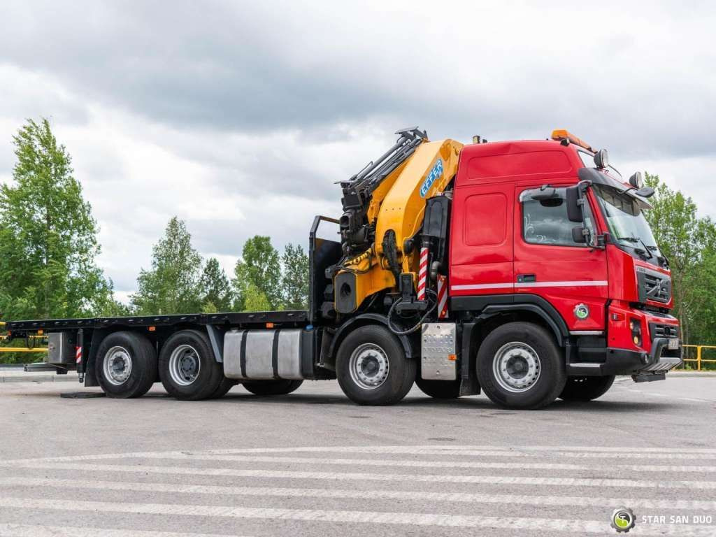 Camión grúa Volvo  FMX 500 8x2 Effer 585 Fly Jib Winch Crane Kran: foto 16