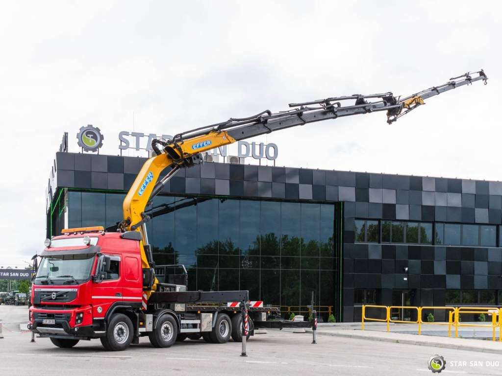 Volvo FMX 500 8x2 Effer 585 Fly Jib Winch Crane Kran Volvo FMX 500 8x2 Effer 585 Fly Jib Winch Crane Kran - Camión grúa, Camión caja abierta: foto 1 Volvo FMX 500 8x2 Effer 585 Fly Jib Winch Crane Kran Volvo FMX 500 8x2 Effer 585 Fly Jib Winch Crane Kran - Camión grúa, Camión caja abierta: foto 1