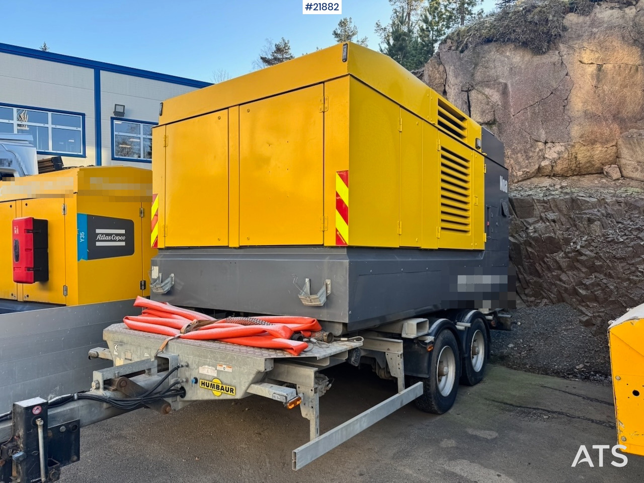 Atlas Copco 2018 Atlas Copco Y35 LuftKompressor på Humbaur understell. - Compresor de aire: foto 1 Atlas Copco 2018 Atlas Copco Y35 LuftKompressor på Humbaur understell. - Compresor de aire: foto 1