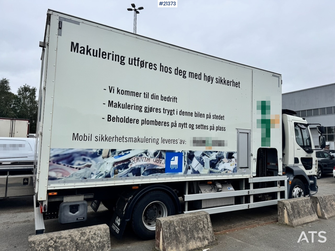 Trituradora de residuos, Camión DAF LF 260 Makuleringsbil. 37 000 km! Må Sees!: foto 6 Trituradora de residuos, Camión DAF LF 260 Makuleringsbil. 37 000 km! Må Sees!: foto 6