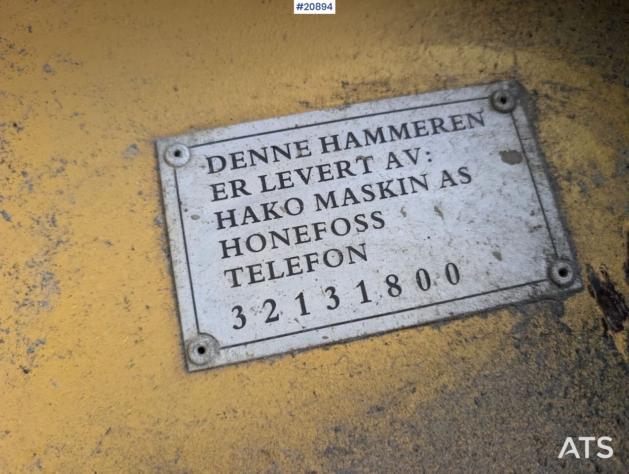 Martillo hidráulico para Maquinaria de construcción Giant 2009 GIANT GT200 pigghammer m/ KM3 feste.: foto 12