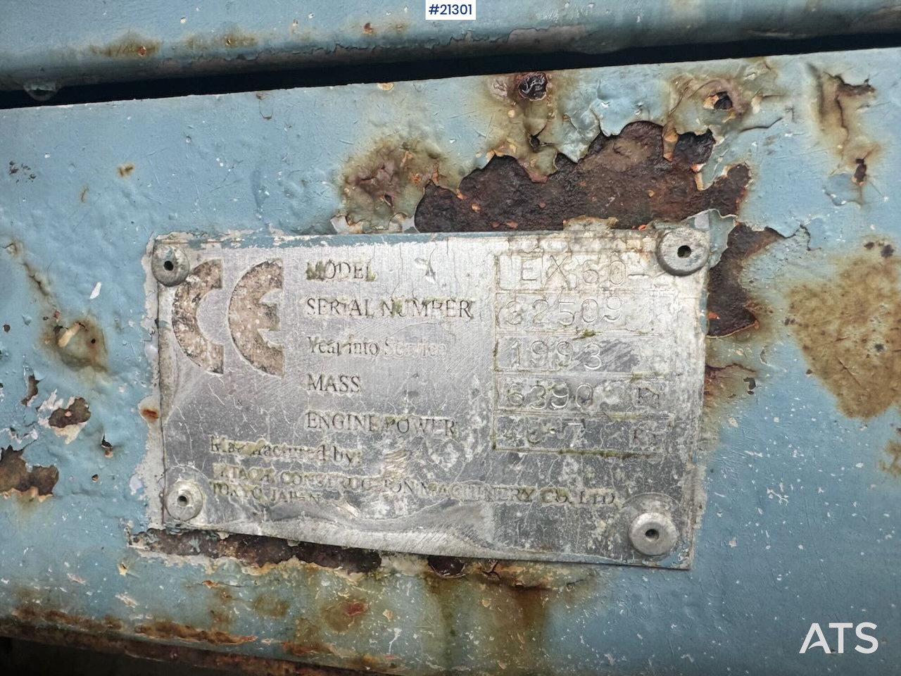 Excavadora de cadenas Hitachi EX60: foto 17