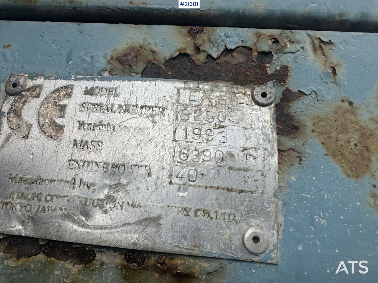Excavadora de cadenas Hitachi EX60: foto 15