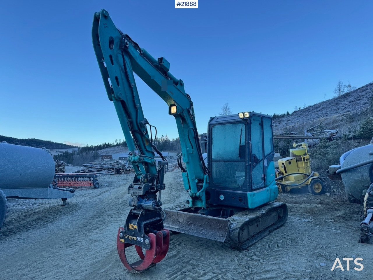 Kobelco SK55SRX-6 m/ Rototilt og 3 skuffer. 2330 timer! SE VIDEO - Excavadora de cadenas: foto 1 Kobelco SK55SRX-6 m/ Rototilt og 3 skuffer. 2330 timer! SE VIDEO - Excavadora de cadenas: foto 1