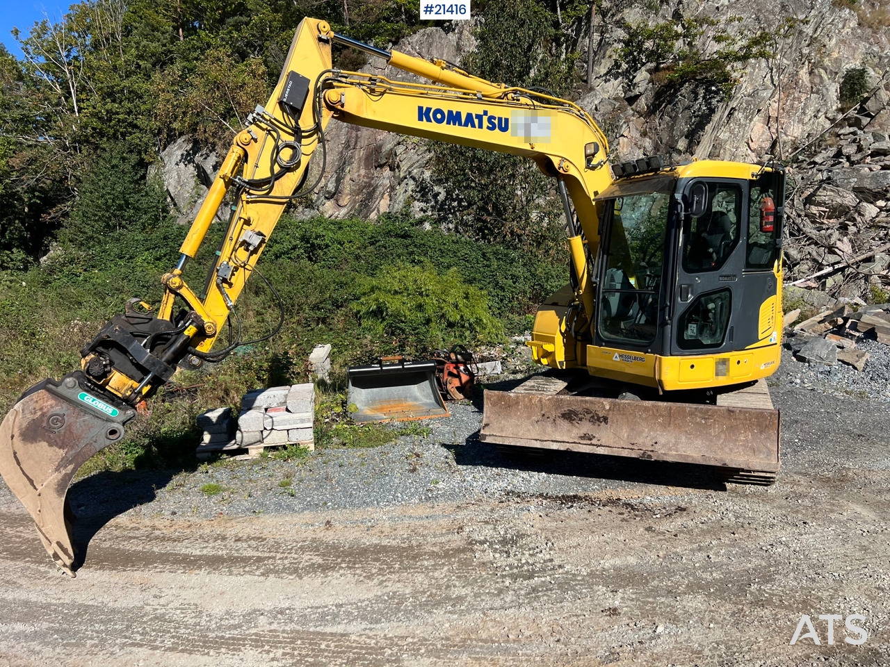 Komatsu PC78us Gravemaskin m/ Rototilt, pusseskuffe, smalskuffe og graveskuffe - Excavadora de cadenas: foto 2 Komatsu PC78us Gravemaskin m/ Rototilt, pusseskuffe, smalskuffe og graveskuffe - Excavadora de cadenas: foto 2