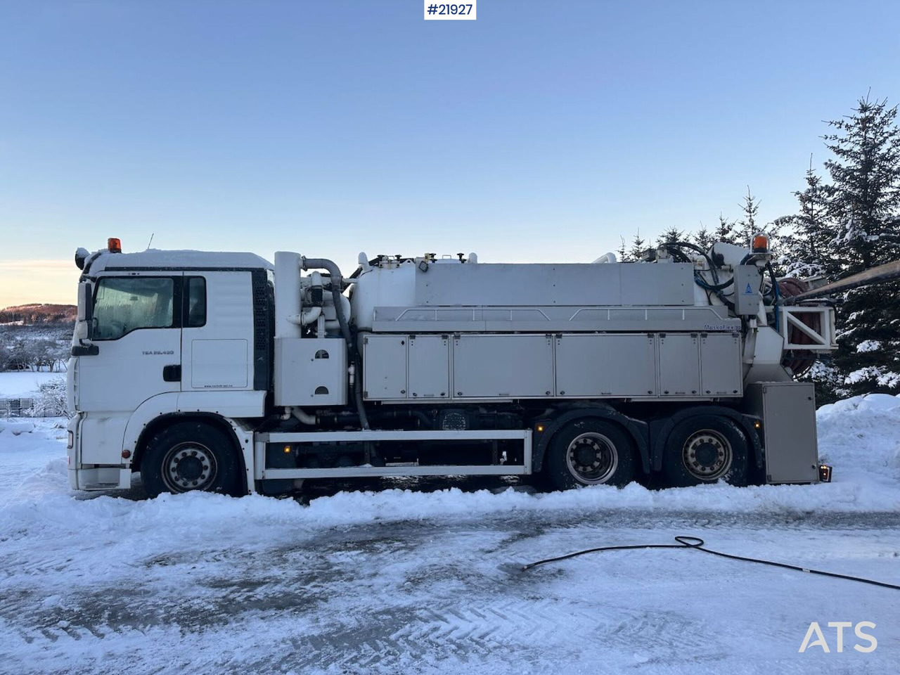 MAN TGA 26.430 6x2 sug-/spylebil m/ Maskoflex påbygg. SE VIDEO. - Limpieza de alcantarillado: foto 3 MAN TGA 26.430 6x2 sug-/spylebil m/ Maskoflex påbygg. SE VIDEO. - Limpieza de alcantarillado: foto 3