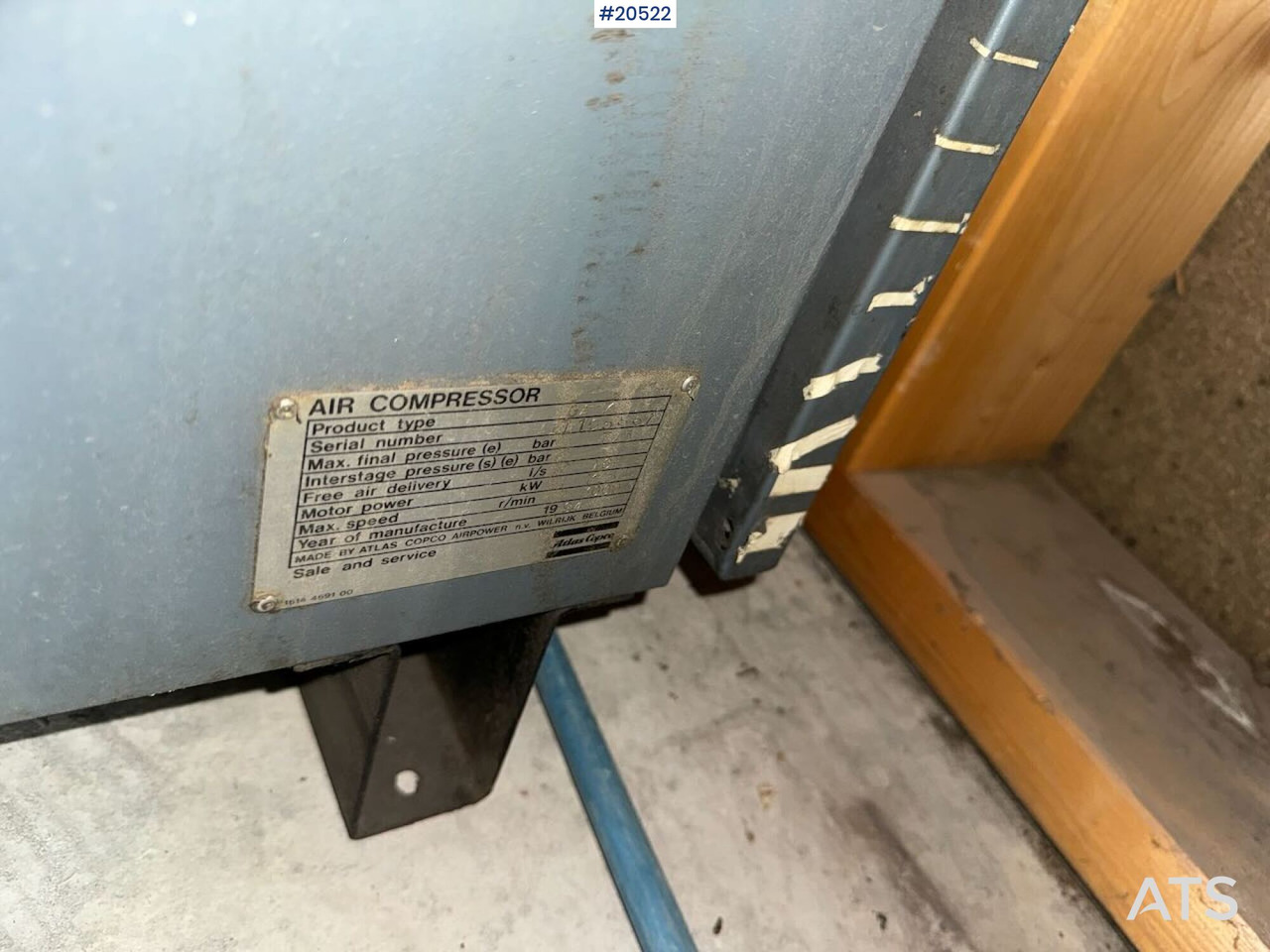 Atlas Copco GA7 - Maquinaria de construcción: foto 4 Atlas Copco GA7 - Maquinaria de construcción: foto 4