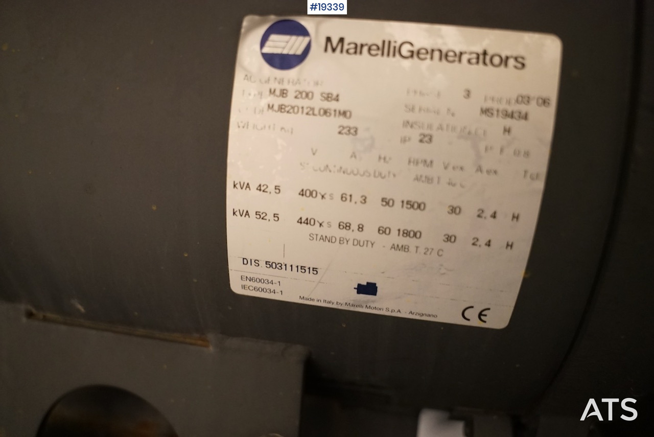 Marelli Generators nødstrømaggregat - Maquinaria de construcción: foto 4 Marelli Generators nødstrømaggregat - Maquinaria de construcción: foto 4