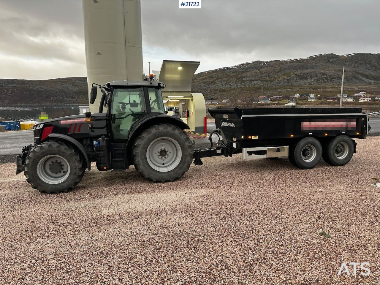 Massey Ferguson 7719 S 4x4 brøyterigget traktor m/ 2 sett dekk, snøfres og henger. SE VIDEO - Tractor: foto 2 Massey Ferguson 7719 S 4x4 brøyterigget traktor m/ 2 sett dekk, snøfres og henger. SE VIDEO - Tractor: foto 2