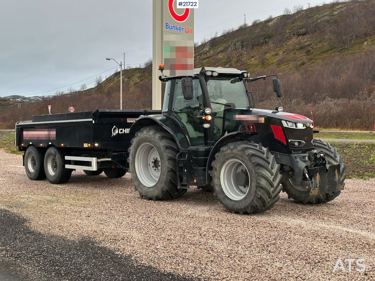 Massey Ferguson 7719 S 4x4 brøyterigget traktor m/ 2 sett dekk, snøfres og henger. SE VIDEO - Tractor: foto 5 Massey Ferguson 7719 S 4x4 brøyterigget traktor m/ 2 sett dekk, snøfres og henger. SE VIDEO - Tractor: foto 5