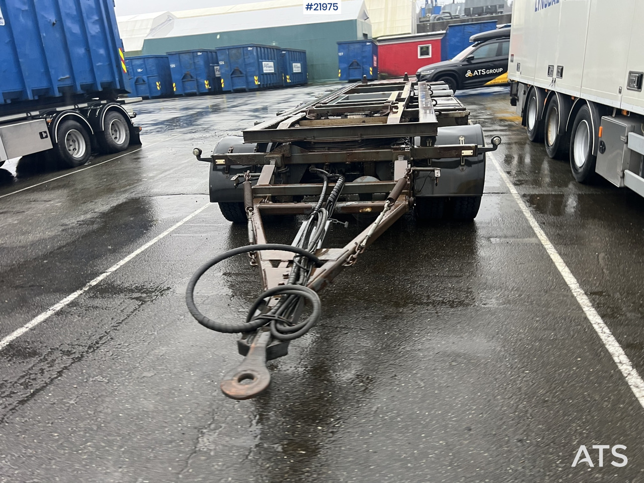 NOR SLEP sl-28kt 3 akslet krokslep m/ tipp - Remolque multilift/ Portacontenedores de cadenas: foto 3 NOR SLEP sl-28kt 3 akslet krokslep m/ tipp - Remolque multilift/ Portacontenedores de cadenas: foto 3