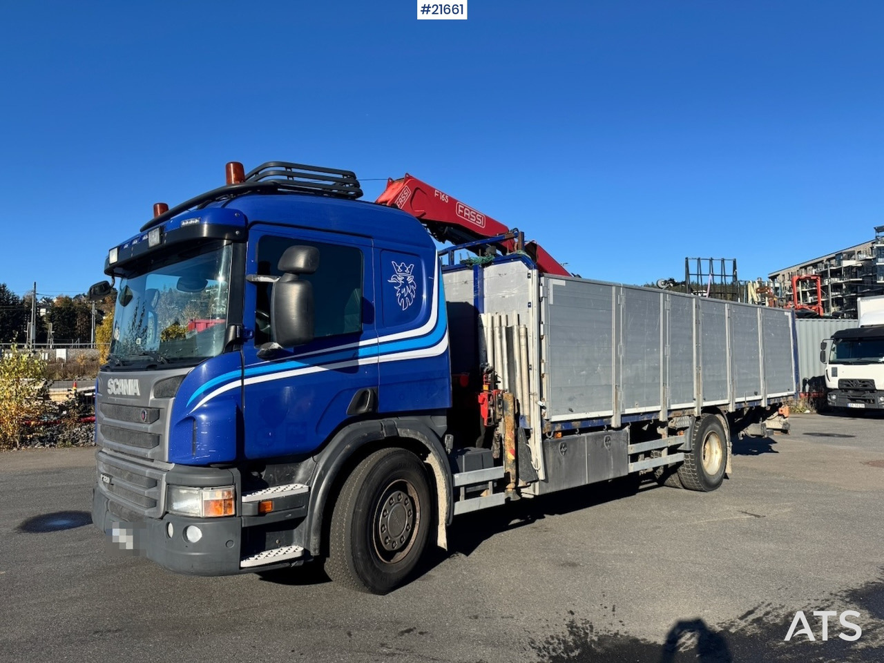 Scania Scania P320 4x2 Kranbil m/ 16,5 t/m Fassi kran og Løftelem. - Camión grúa: foto 3 Scania Scania P320 4x2 Kranbil m/ 16,5 t/m Fassi kran og Løftelem. - Camión grúa: foto 3