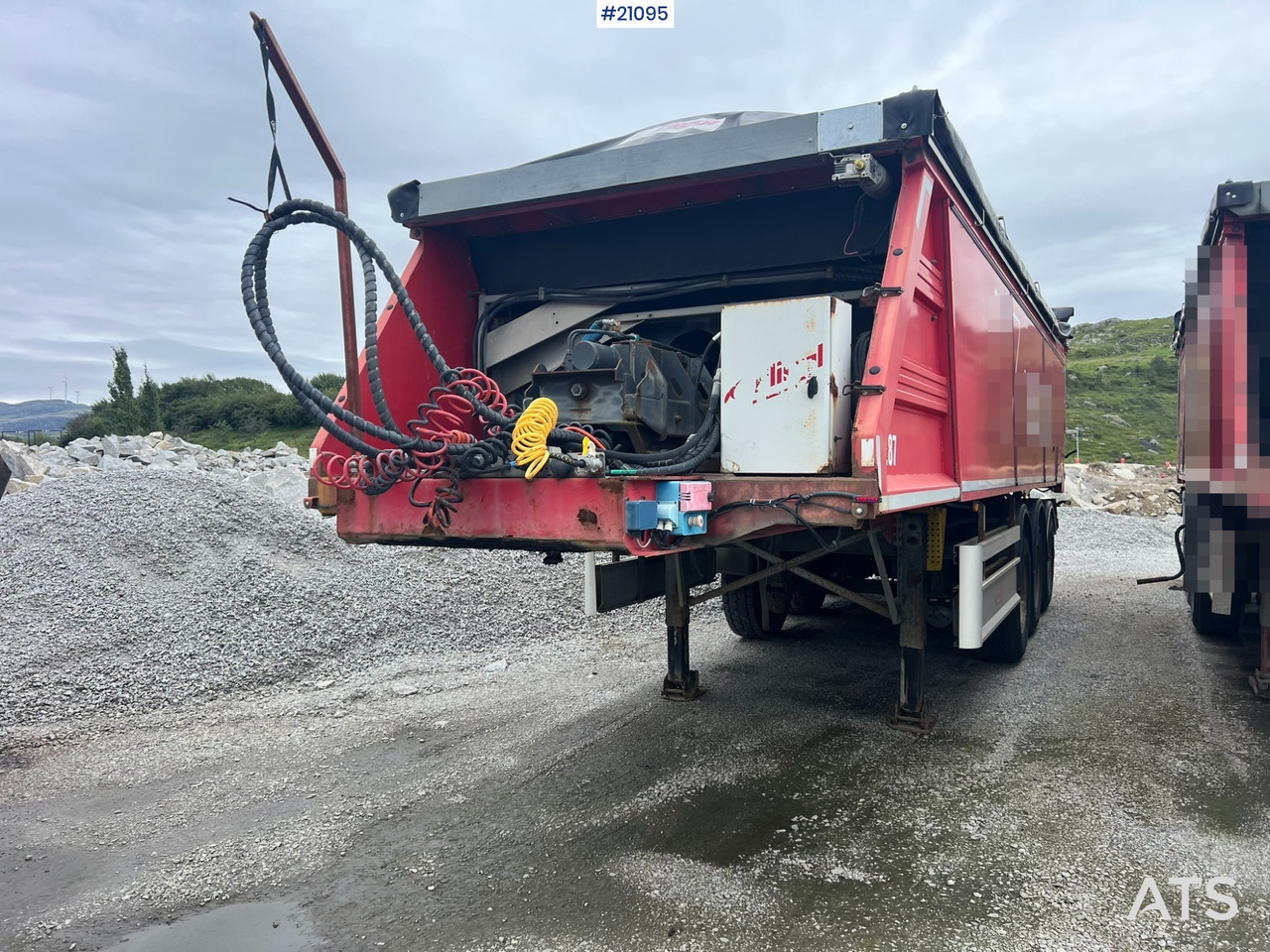 Fliegl Fahrzeugbau ass 3725 Asfaltsemi m/ Push off system og El.kapell - Semirremolque, Construcción de carreteras: foto 1 Fliegl Fahrzeugbau ass 3725 Asfaltsemi m/ Push off system og El.kapell - Semirremolque, Construcción de carreteras: foto 1