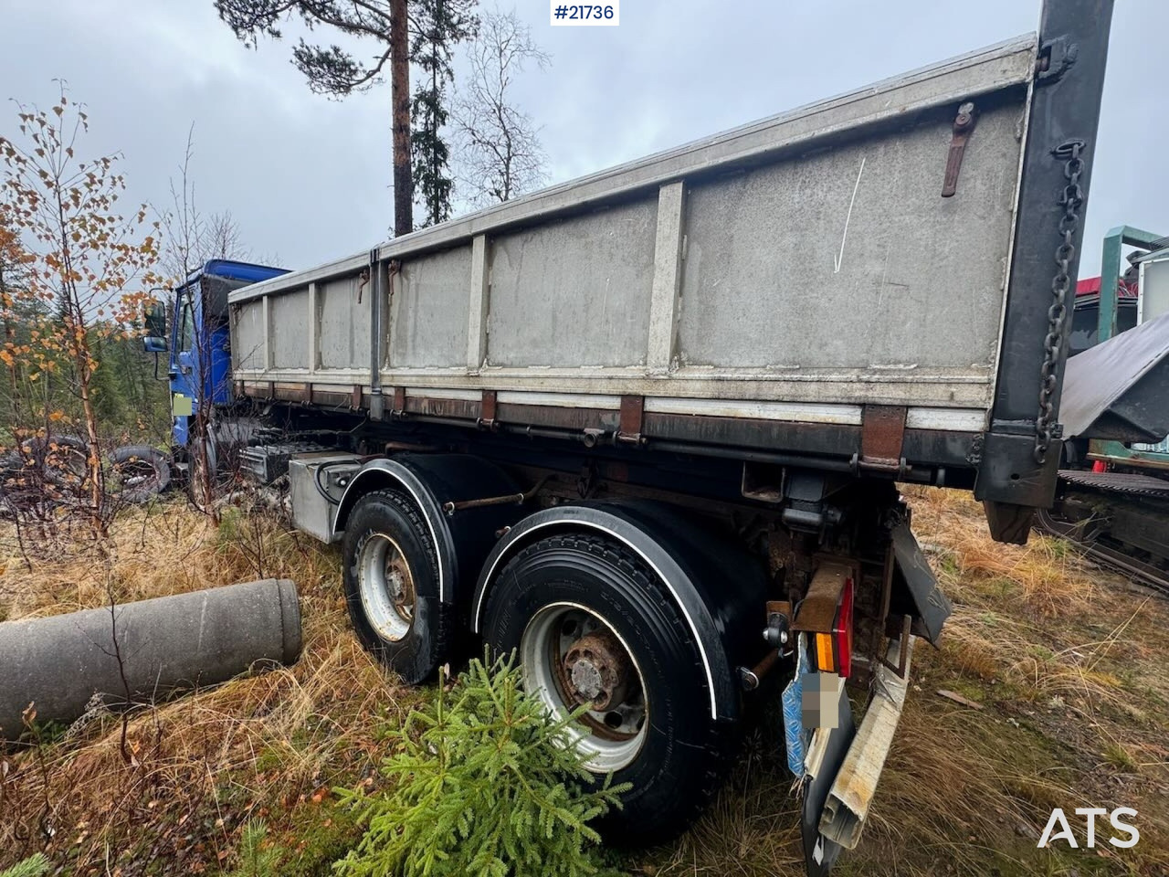 Volvo FL12 m/ 22 t/m Palfinger kran, tømmerflak, Dumperkasse og plan. - Camión grúa: foto 5 Volvo FL12 m/ 22 t/m Palfinger kran, tømmerflak, Dumperkasse og plan. - Camión grúa: foto 5