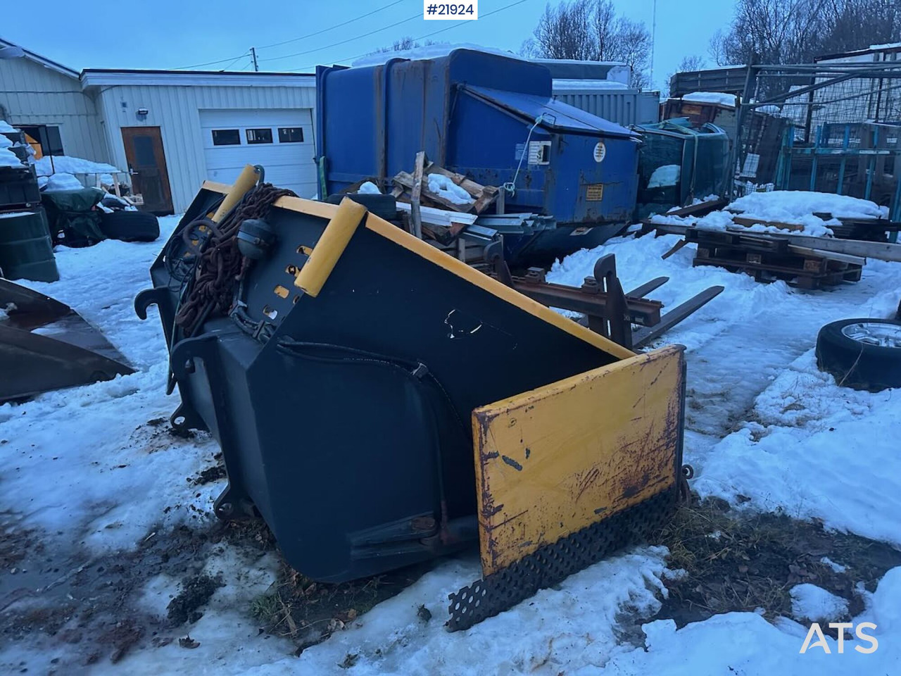 Cargadora de ruedas Volvo L70 hjullaster med klappvinge, pallegafler og planeringsskuffe: foto 34