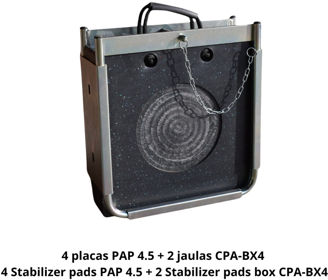 4 Stabilizer Pads PAP 4.5 + 2 Boxes CPA-BX4 OF-3-4P2J - Recambio para Grúa para camión: foto 1 4 Stabilizer Pads PAP 4.5 + 2 Boxes CPA-BX4 OF-3-4P2J - Recambio para Grúa para camión: foto 1