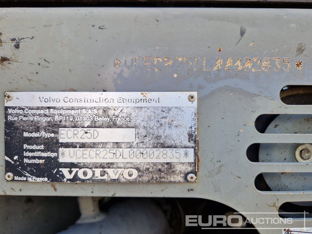Miniexcavadora 2014 Volvo ECR25D: foto 33