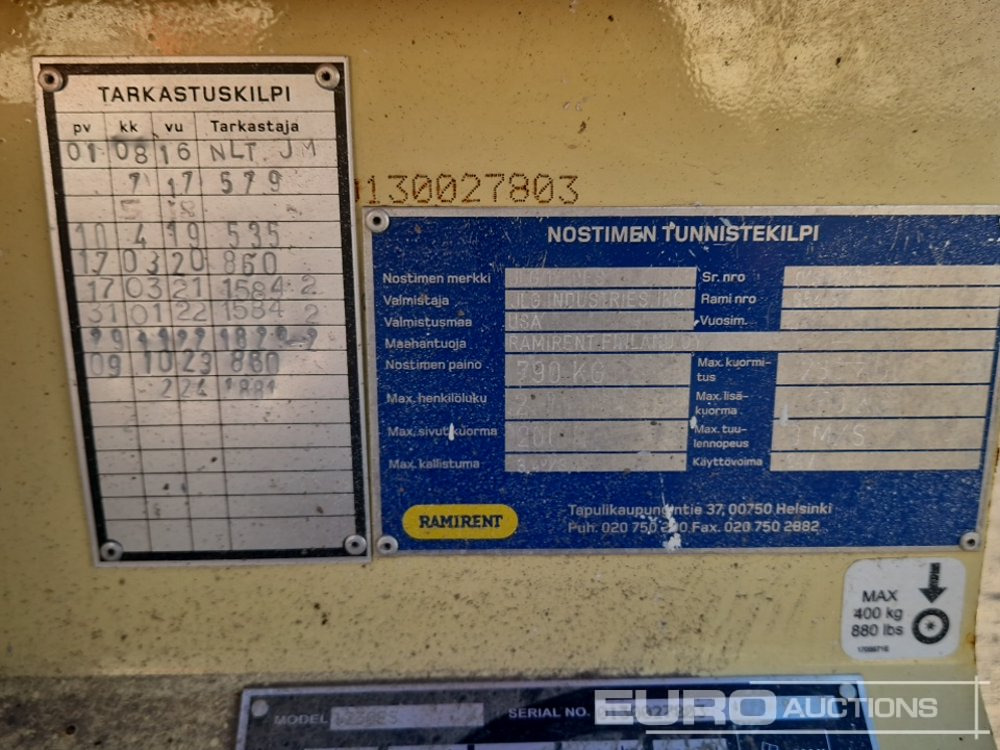 Plataforma de mástil vertical 2016 JLG 1230ES: foto 18 Plataforma de mástil vertical 2016 JLG 1230ES: foto 18