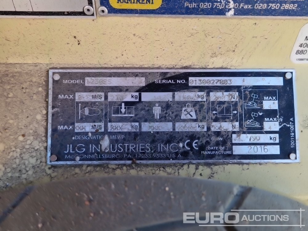 Plataforma de mástil vertical 2016 JLG 1230ES: foto 17 Plataforma de mástil vertical 2016 JLG 1230ES: foto 17