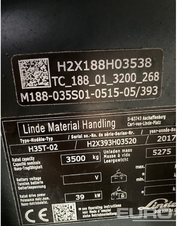 2017 Linde H35T-02 - Carretilla elevadora: foto 3 2017 Linde H35T-02 - Carretilla elevadora: foto 3
