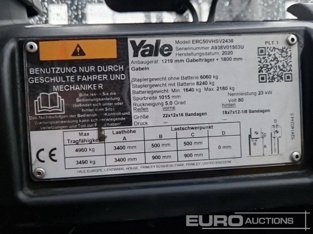 Carretilla elevadora 2020 Yale ERC50VHS: foto 32 Carretilla elevadora 2020 Yale ERC50VHS: foto 32