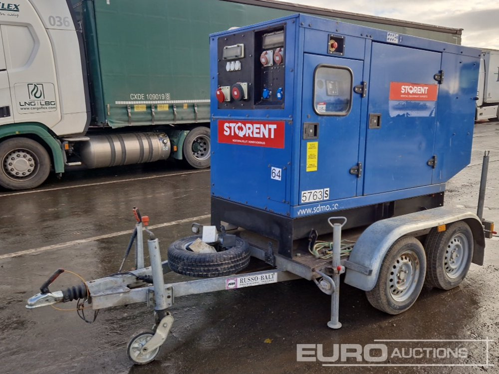 SDMO J88 80kVA Twin Axle Generator - Generador industriale: foto 1 SDMO J88 80kVA Twin Axle Generator - Generador industriale: foto 1