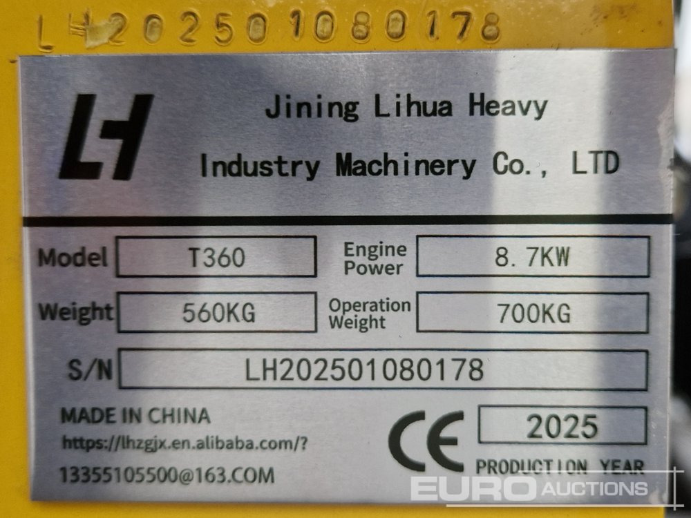 Minicargadora Unused 2025 LIHUA T360: foto 35 Minicargadora Unused 2025 LIHUA T360: foto 35